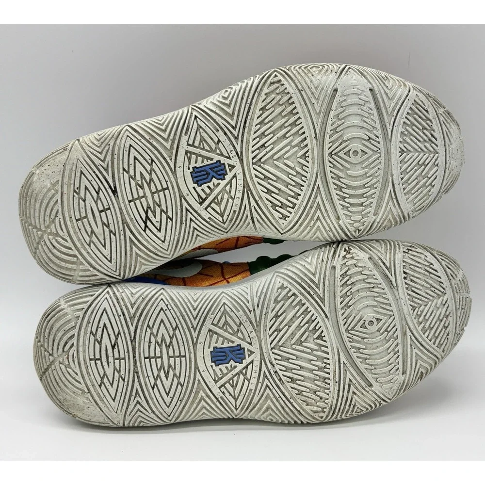 Nike soles pictured writing